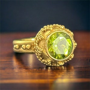 Green Tourmaline Ring