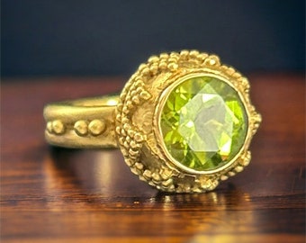 Green Tourmaline Ring