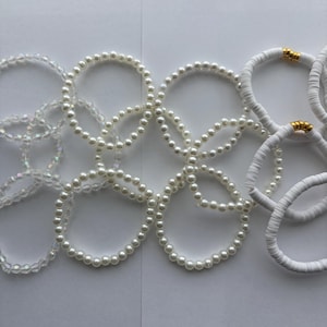 White bracelets