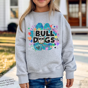 Bulldogs Spirit Kids Sweatshirt Tshirt | Go Bulldogs Shirt | Bulldog Lover Kids Tee | Mommy and Me Bulldogs Shirt