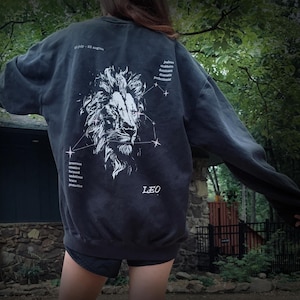 leo sweatshirt, leo tshirt, leo zodiac gift, leo birthday gift, leo zodiac shirt, zodiac sweatshirt, leo lion shirt, leo shirt, black leo shirt, moody sweatshirt, moody zodiac sweatshirt, black zodiac shirt, zodiac birthday gift, august birthday gift