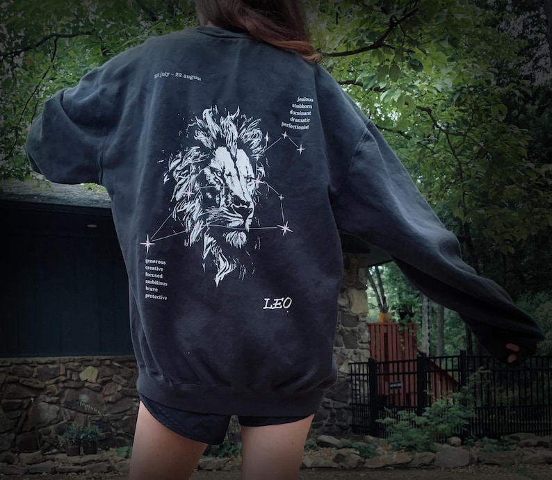 leo sweatshirt, leo tshirt, leo zodiac gift, leo birthday gift, leo zodiac shirt, zodiac sweatshirt, leo lion shirt, leo shirt, black leo shirt, moody sweatshirt, moody zodiac sweatshirt, black zodiac shirt, zodiac birthday gift, august birthday gift