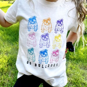 Bulldogs Spirit Kids Graphic Tee | Go Bulldogs Sweatshirt | Bulldog Lover Kids Tee | Bulldogs Mascot Shirt | Kids Bulldogs Shirt