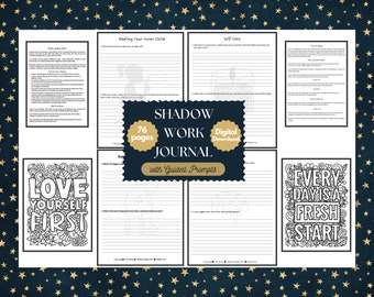 Shadow Work Journal, Inner Child Healing, Guided Prompts (Digital Download)