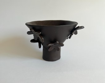 Handmade ceramic incense holder