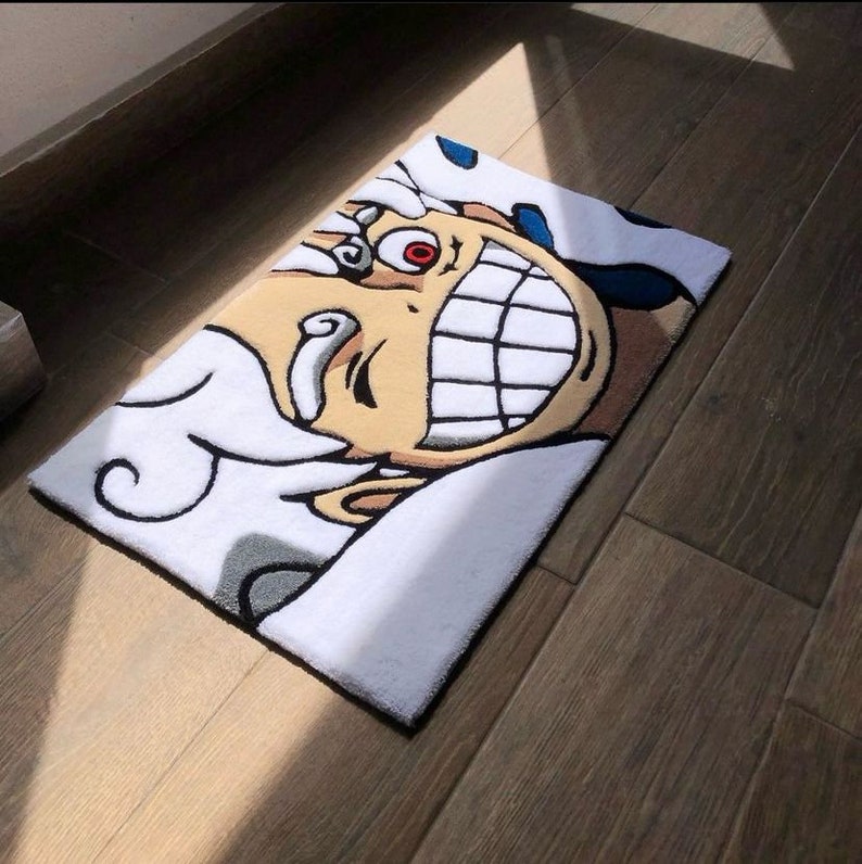 3d Tufted Custom Rug, Handmade Rugs, Luffy Gear 5 Rug, Anime Home Decor ...