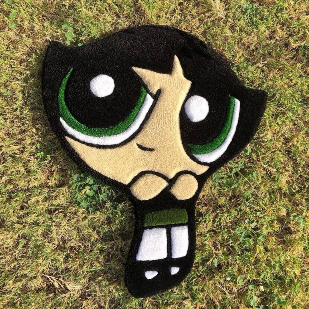 Powerpuff Girls Rug / Handmade Custom / Buttercup Handwoven Rug Etsy