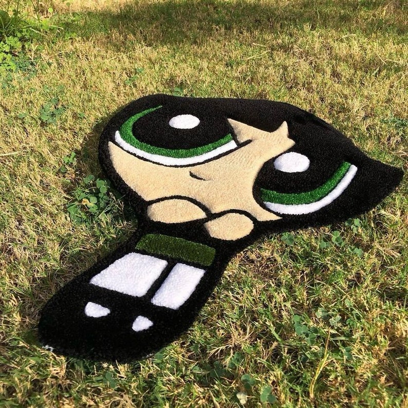 Powerpuff Girls Rug / Handmade Custom / Buttercup Handwoven Rug Etsy