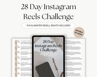 Instagram Challenge with Master Resell Rights, Instagram Reels Growth Secrets, Marketing Plan for Listing on Instagram, Lead Magnet, Plr/Mrr