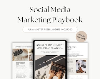 Ultimate Social Media Marketing Blueprint, Master Resell Rights, Canva Template, Plr Ebook Template, Digital Marketing, Template