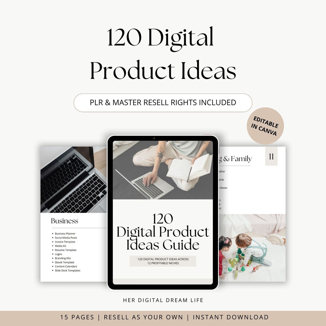 120 Digital Products Ideas to Sell for Passive Income, Etsy Bestsellers ...