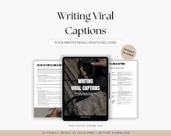 Social Media Captions, Instagram Template, Social Media Posts, Instagram Marketing, Done For You PLR Digital Product, Master Resell Rights