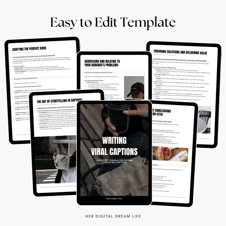 Social Media Captions, Instagram Template, Social Media Posts ...