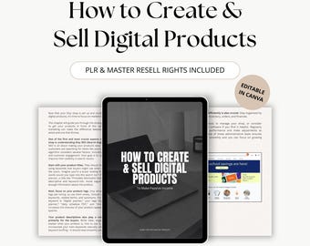 How to Create and Sell Digital Products Guide with Master Resell Rights (MRR) and Private Label Rights (PLR), How to Sell on Etsy