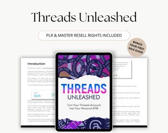 Threads Unleashed, Dfy Threads Digital Products, Mastering Threads Digital Guide, Jak zwiększyć liczbę obserwujących, Zarabianie na Threads, Plr i Mrr