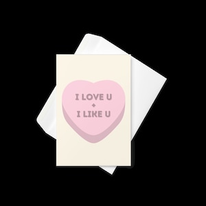 Tarjeta "Te amo y me gustas", tarjeta imprimible del aniversario de San Valentín de Galentine de Parks & Recreation, descarga digital