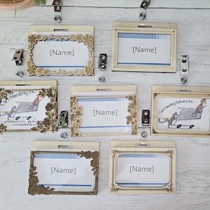 Beautiful Wooden badge holders