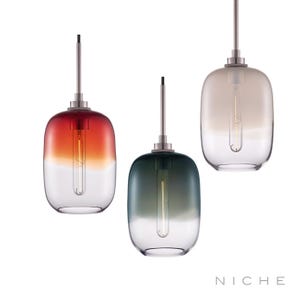 Balon Ombra Pendant Light from Niche - Handblown Glass - Made in the USA