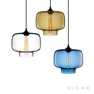 Oculo Pendant Light from Niche - Handblown Glass - Made in the USA