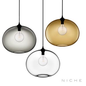 Terra Pendant Light from Niche - Handblown Glass - Made in the USA