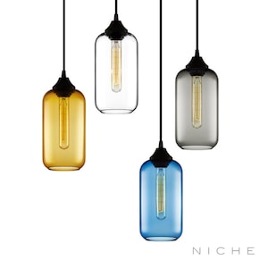Helio Pendant Light from Niche - Handblown Glass - Made in the USA