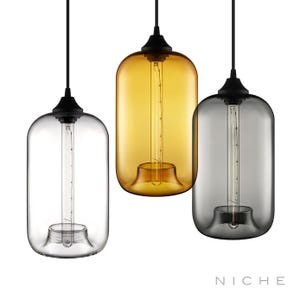 Pod Pendant Light from Niche - Handblown Glass - Made in the USA