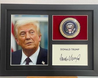 Donald Trump Autograph Art: Limited Edition [1 of 100] Collage