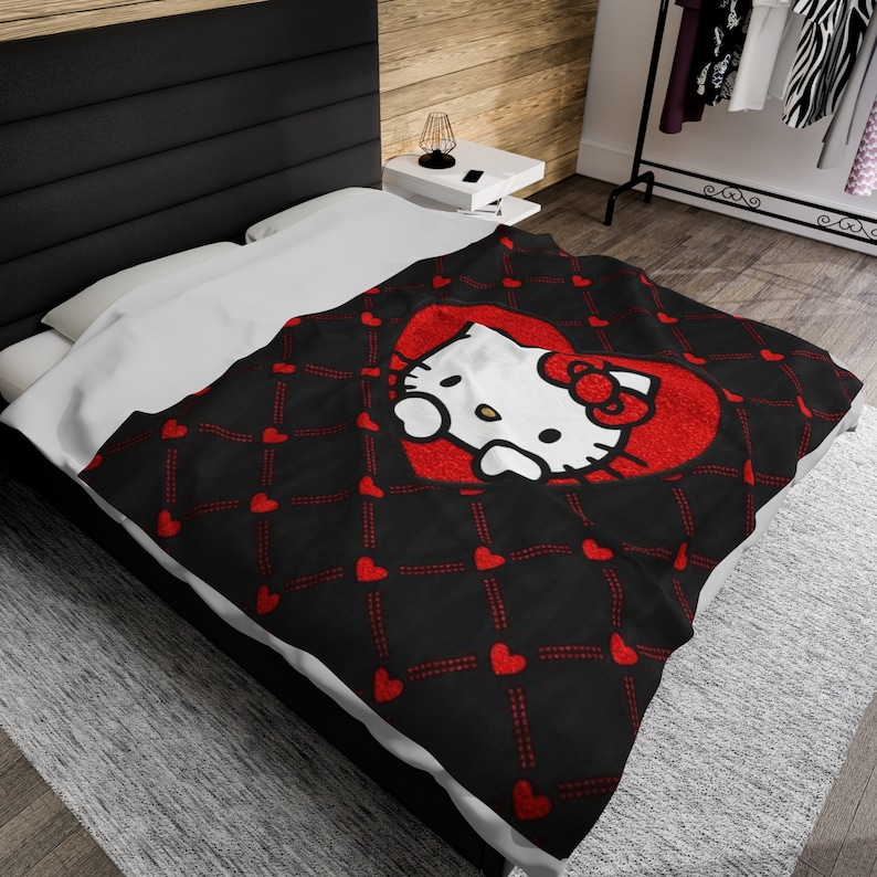 Hello Kitty Blanket Etsy