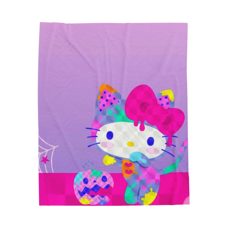 Hello Kitty Blanket Etsy