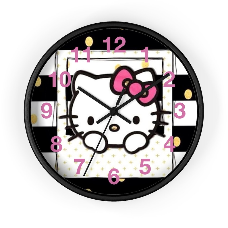 Hello Kitty Clock Etsy