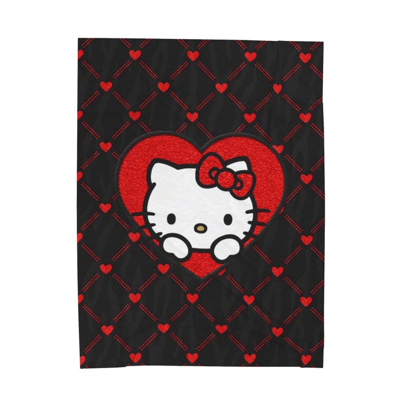 Hello Kitty Blanket Etsy