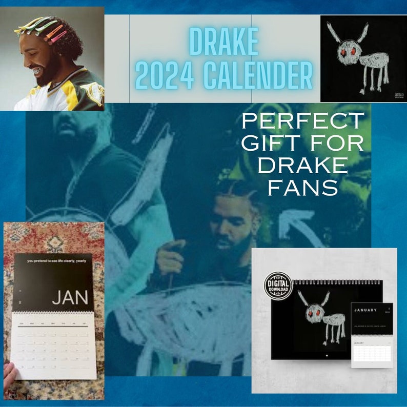 Drake 2024 Calendar Etsy