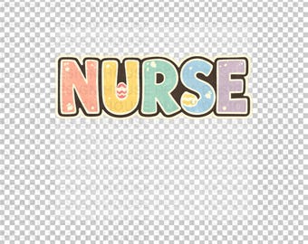 Vintage Easter Nurse PNG, 1950s Easter Nurse Digital Download