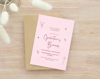 Galentines Invite: Digital Galentine's Day Invitation