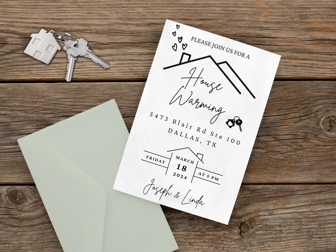 House Warming Invitation Template, Digital Housewarming Invitation ...