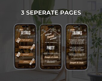 Housewarming Invitation Template, Digital House Warming Invite Video, Minimalist New Home Party Invitation, Housewarming Invitation Video