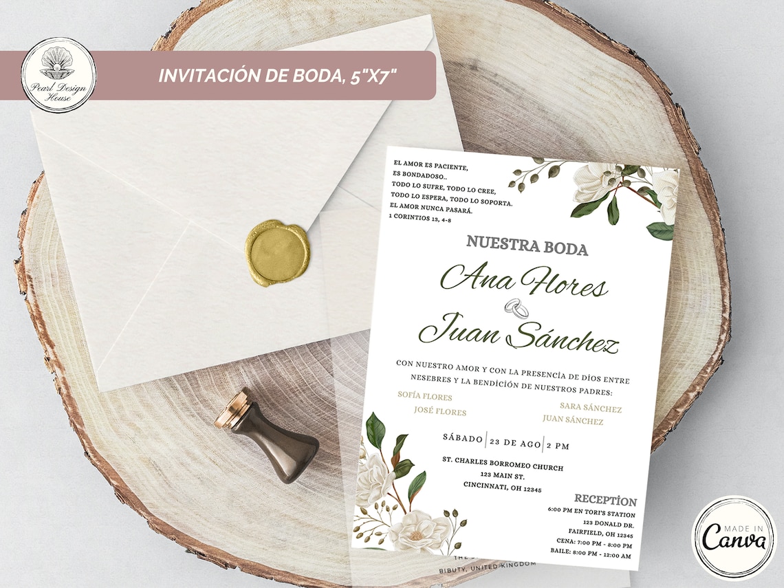 Invitaciones De Boda, Spanish Wedding Invitation, Invitación De Boda ...
