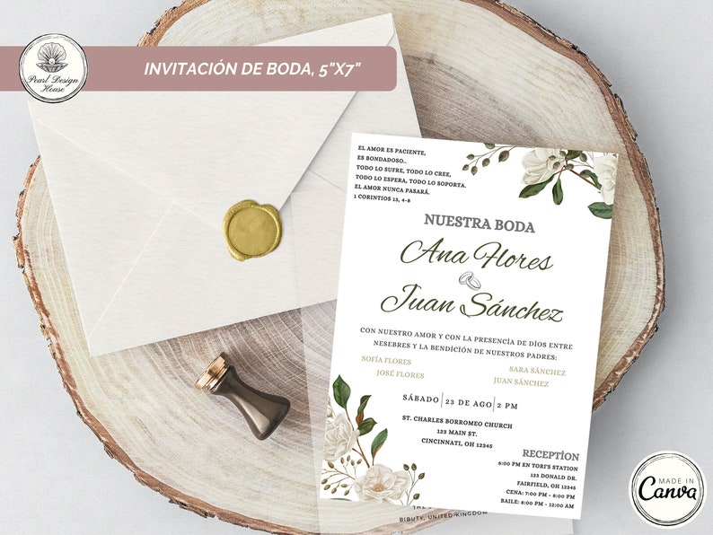 Invitaciones De Boda Spanish Wedding Invitation Invitación De Boda