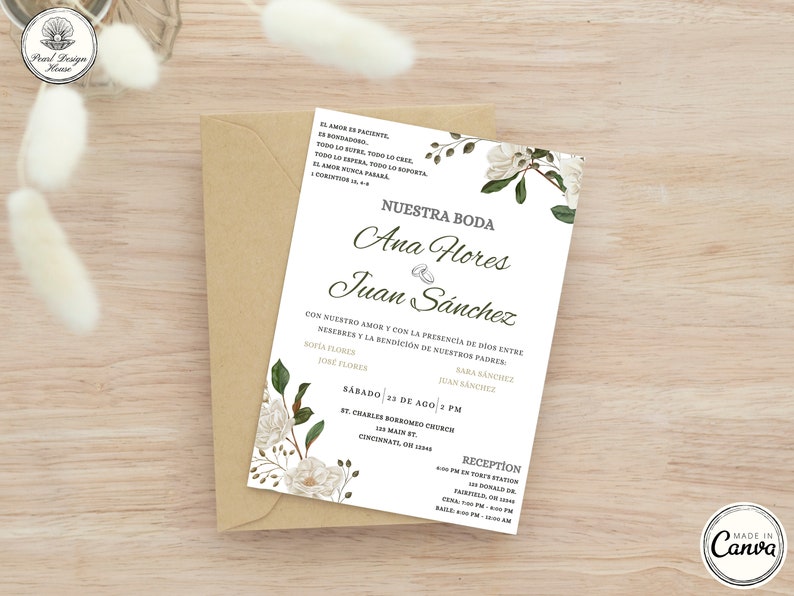Invitaciones De Boda, Spanish Wedding Invitation, Invitación De Boda ...