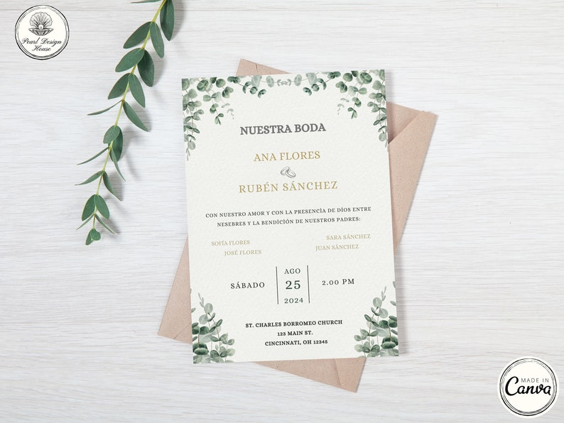 Invitaciones De Boda, Spanish Wedding Invitation, Invitación De Boda ...