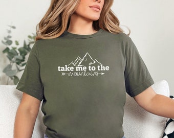 Mountains grafisch T-shirt, wandelkleding voor natuurliefhebbers
