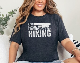 Berg Wandern Grafik T-Shirt, Unisex Natur Shirt