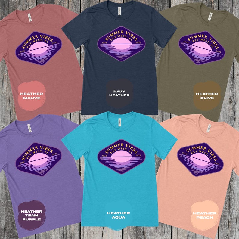 Summer Vibes Graphic Tee, Sunset Beach Scene T-Shirt, Casual Unisex Top, Vibrant Colors, Perfect Gift for Beach Lovers