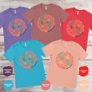 Boho Inspired T-Shirt with Floral Design and Motivational Quote, Focus on the Good, Unisex