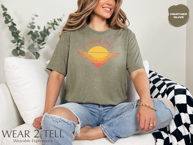 Sunset Graphic T Shirt, Retro Sun Shirt, Vintage Style Tee, Cool Casual Top, Trendy Summer Apparel, Comfortable Outdoor Clothing
