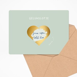 EIGEN BOODSCHAP • Minimalistische kraskaart voor aankondiging zwangerschap • Leuke verrassing • Algemene aankondiging • Cadeau • Nederlands