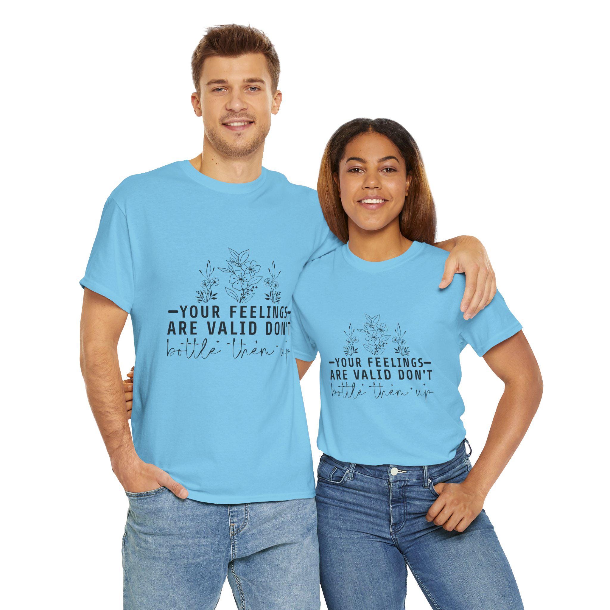 Emotional Health Unisex Heavy Cotton Tee, Mental Health Awareness