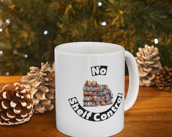 Book Lover Ceramic Mug, Library Lover Gift, Reading Enthusiast Cup, Literary Coffee Mug, Bibliophile Tea Mug, Bookworm Gift Idea