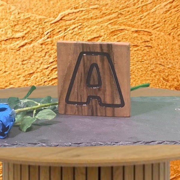 Wooden letter from A to Z