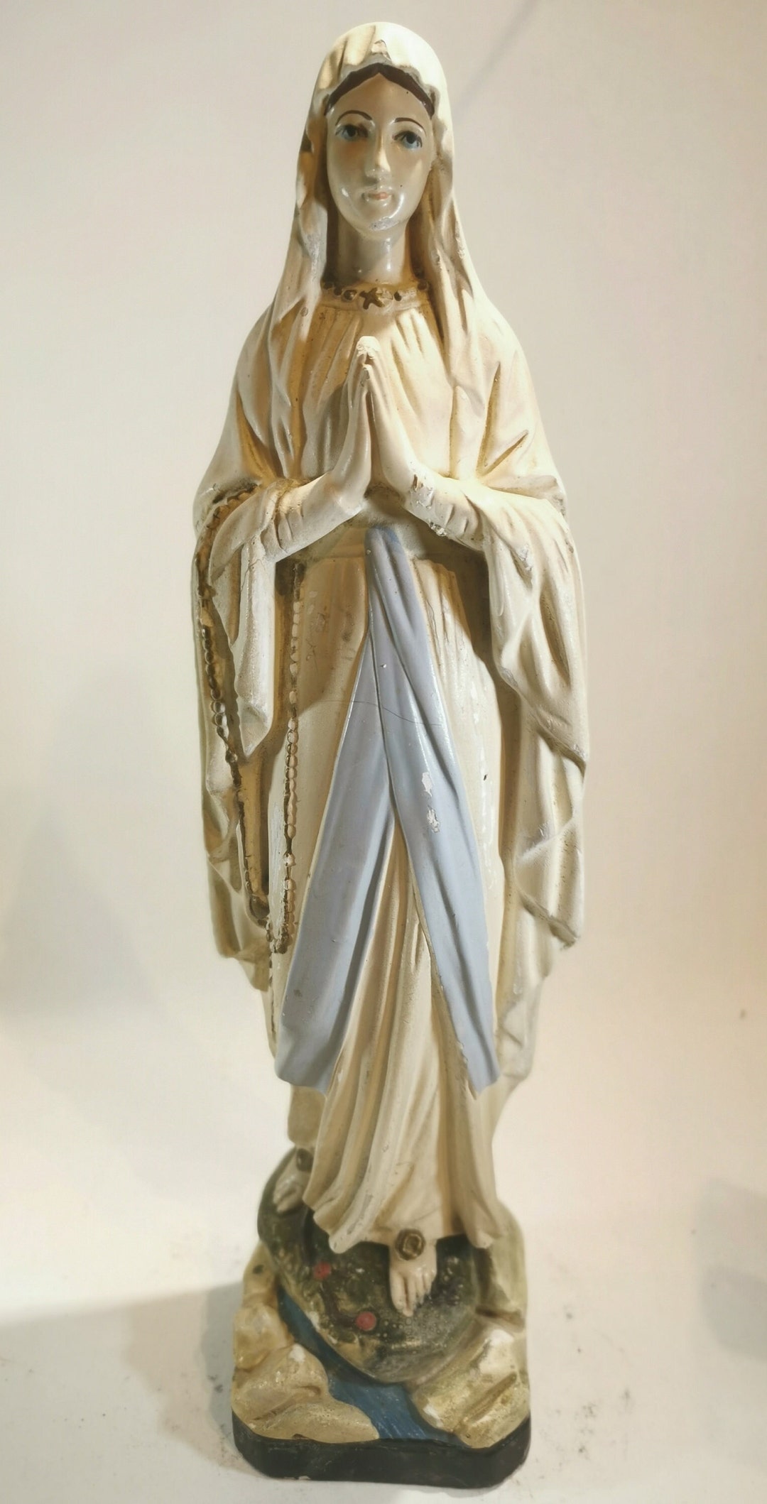 The Virgin Mary Statuette Etsy